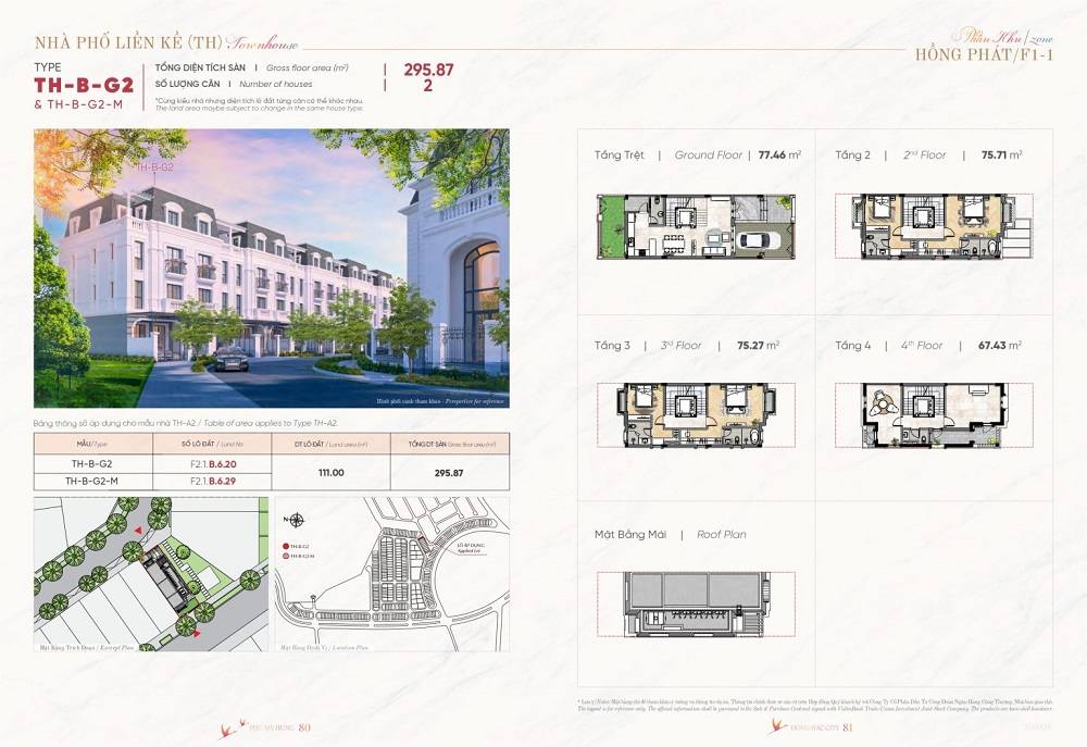 Bố trí công năng các tầng trong nhà phố liên kế vườn