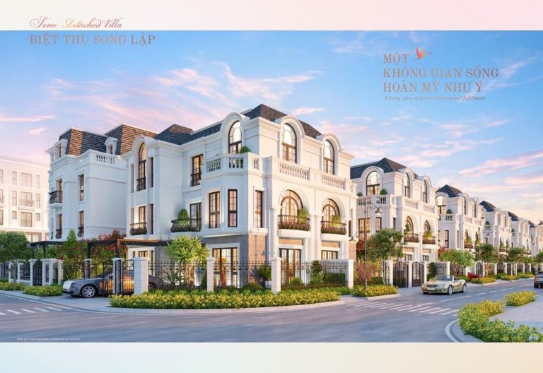 Biệt thự song lập Hồng Hạc City với thiết kế hiện đại